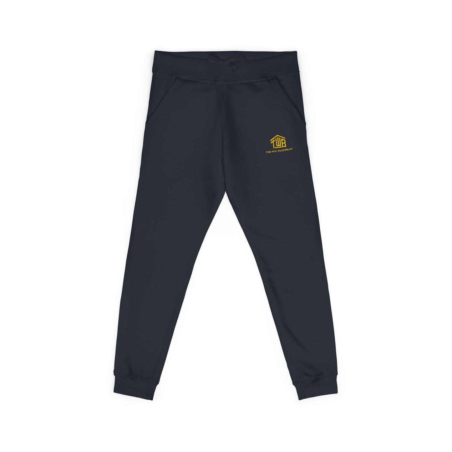 Cozy Unisex Fleece Sweatpants with Embroidery, Comfortable Lounge Pants, Gift for Her/Him, Casual Wear, Fall/Winter Essentials