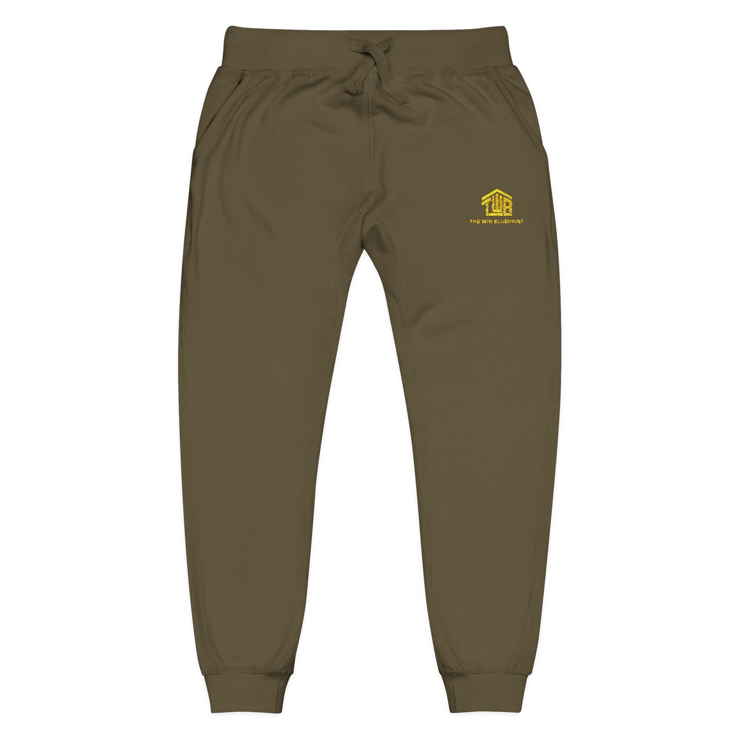 Cozy Unisex Fleece Sweatpants with Embroidery, Comfortable Lounge Pants, Gift for Her/Him, Casual Wear, Fall/Winter Essentials