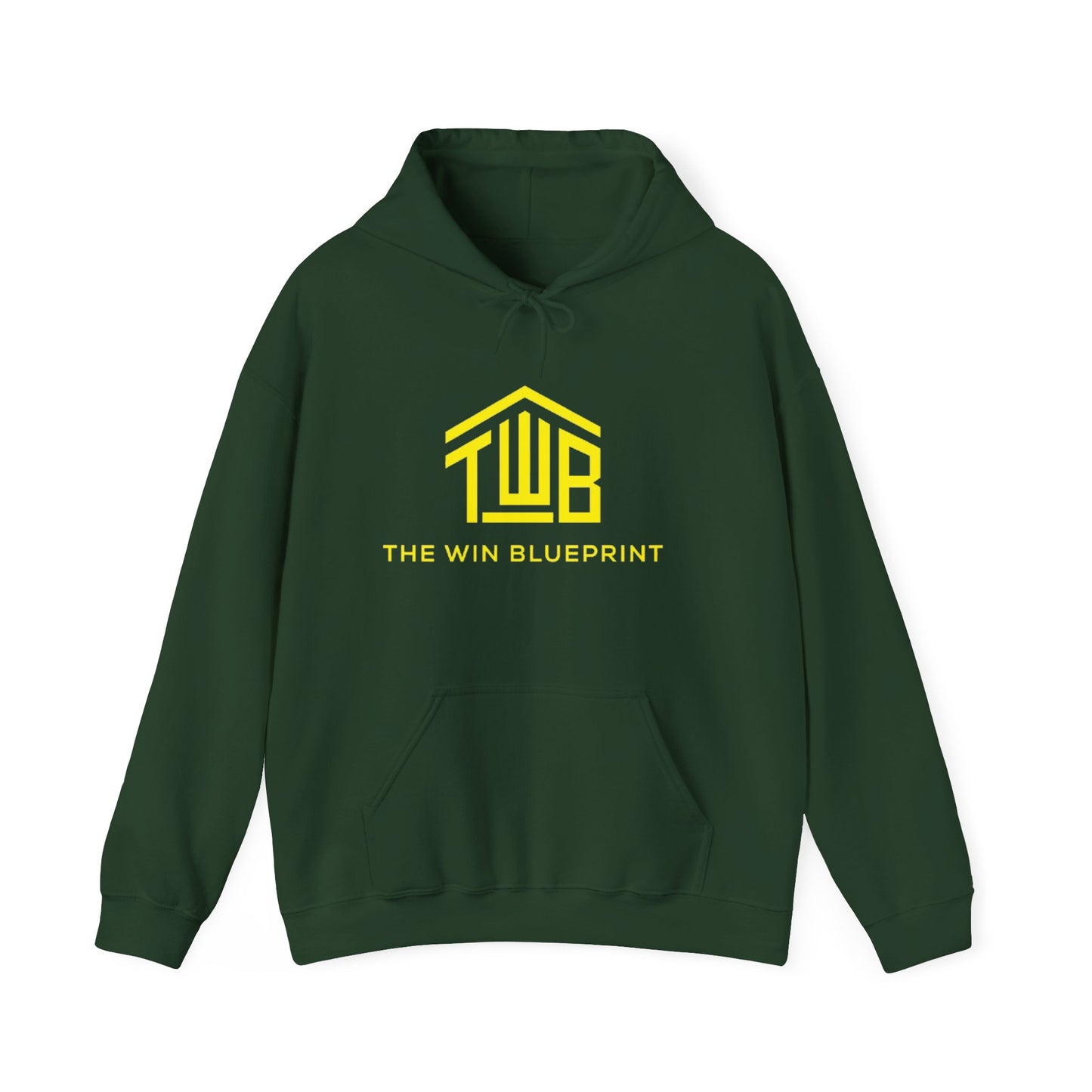 Modern Win Blueprint Hoodie, Unisex Hoodie for Motivational Fitness, Casual Wear, Gift for Goal-Setters, Cozy Apparel