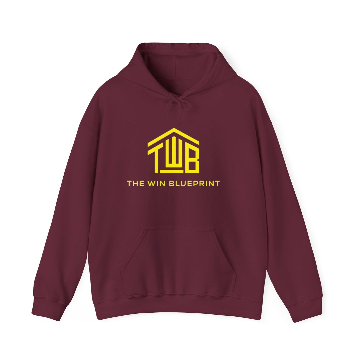 Modern Win Blueprint Hoodie, Unisex Hoodie for Motivational Fitness, Casual Wear, Gift for Goal-Setters, Cozy Apparel