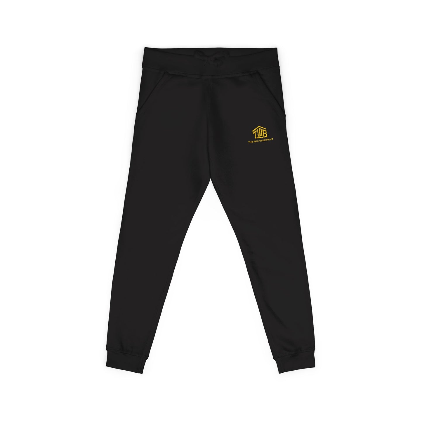 Cozy Unisex Fleece Sweatpants with Embroidery, Comfortable Lounge Pants, Gift for Her/Him, Casual Wear, Fall/Winter Essentials
