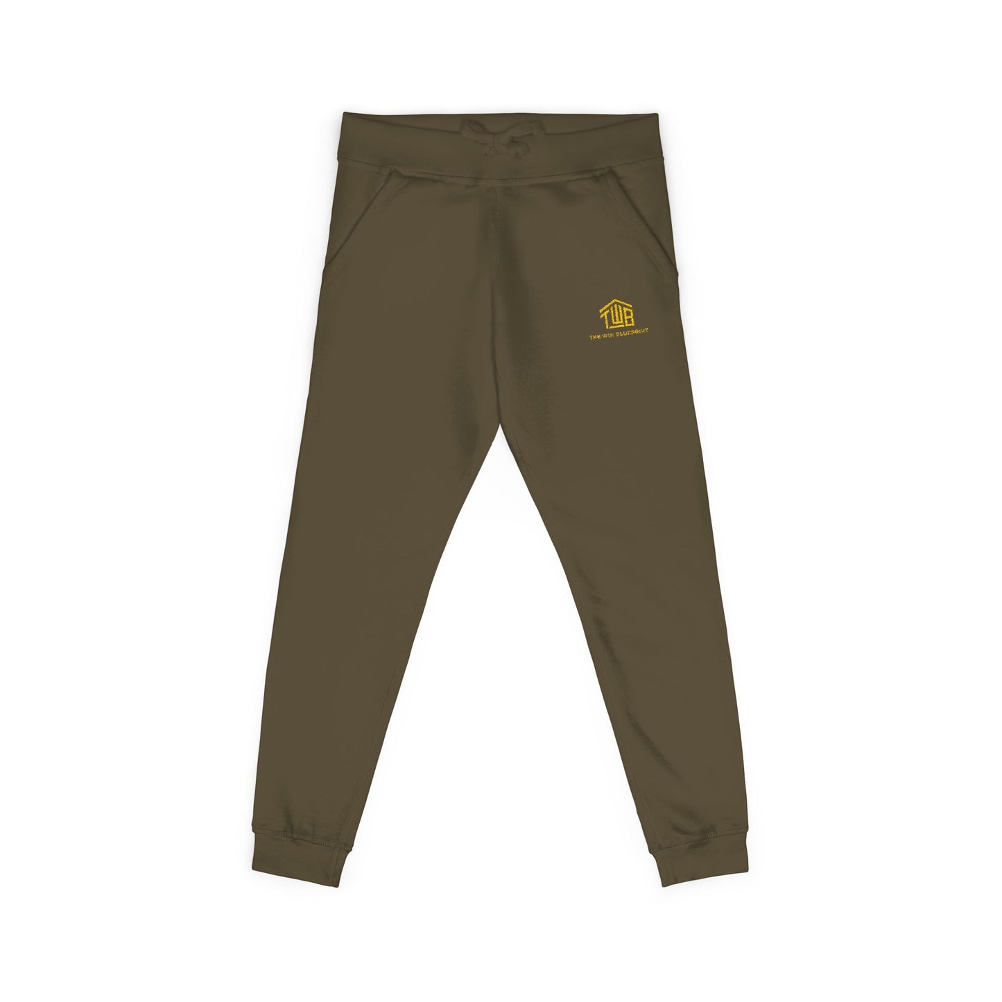 Cozy Unisex Fleece Sweatpants with Embroidery, Comfortable Lounge Pants, Gift for Her/Him, Casual Wear, Fall/Winter Essentials