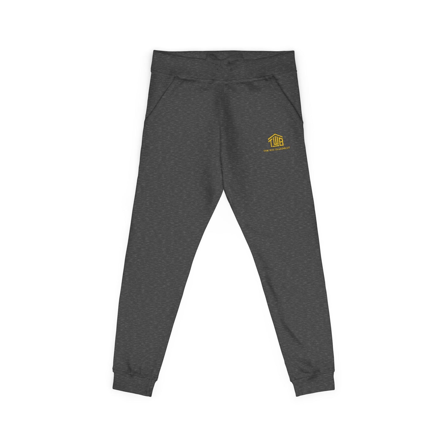 Cozy Unisex Fleece Sweatpants with Embroidery, Comfortable Lounge Pants, Gift for Her/Him, Casual Wear, Fall/Winter Essentials