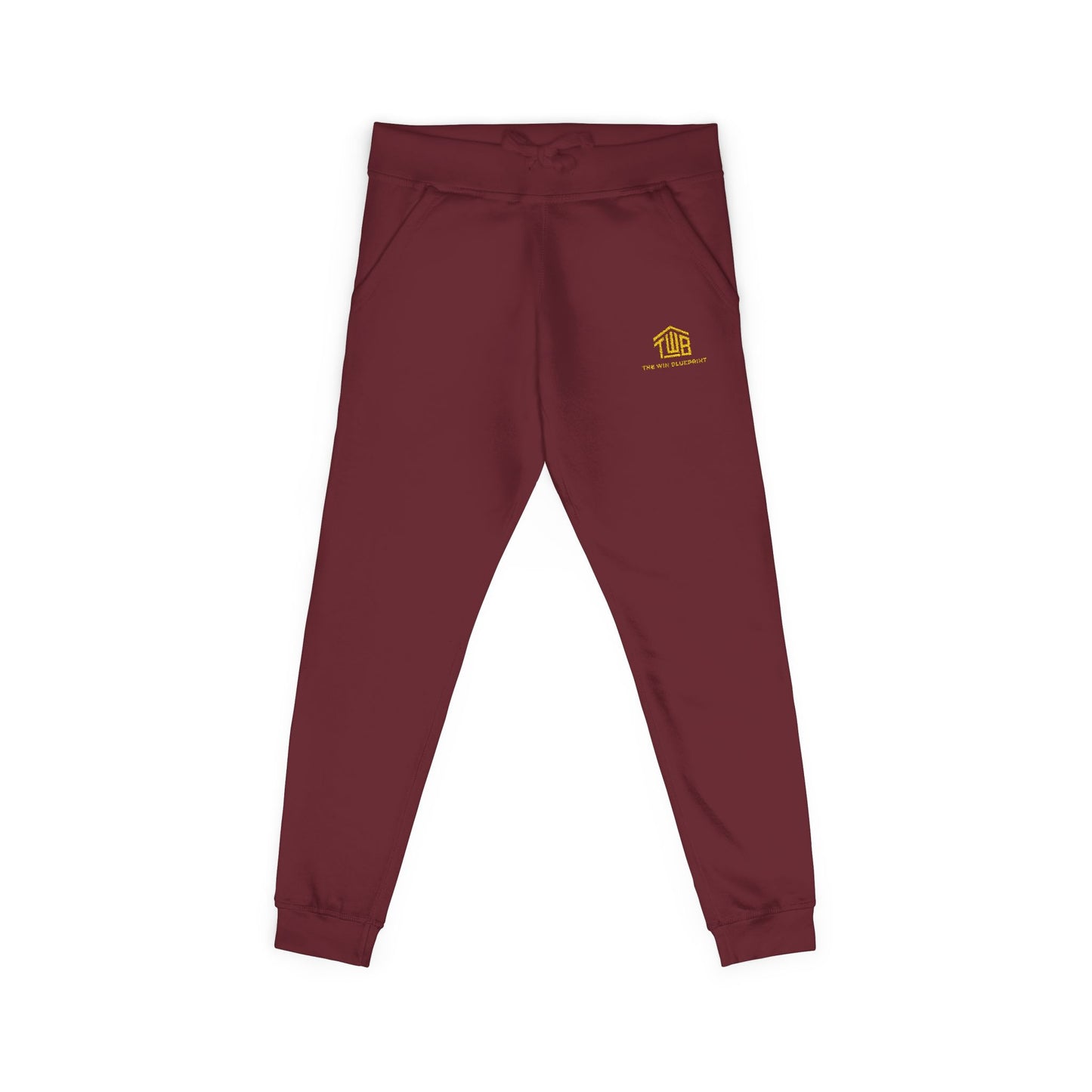 Cozy Unisex Fleece Sweatpants with Embroidery, Comfortable Lounge Pants, Gift for Her/Him, Casual Wear, Fall/Winter Essentials