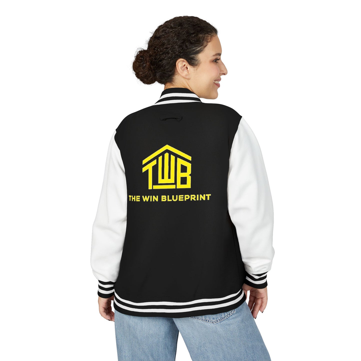 Letterman Jacket — “The Win Blueprint” Logo Varsity Jacket