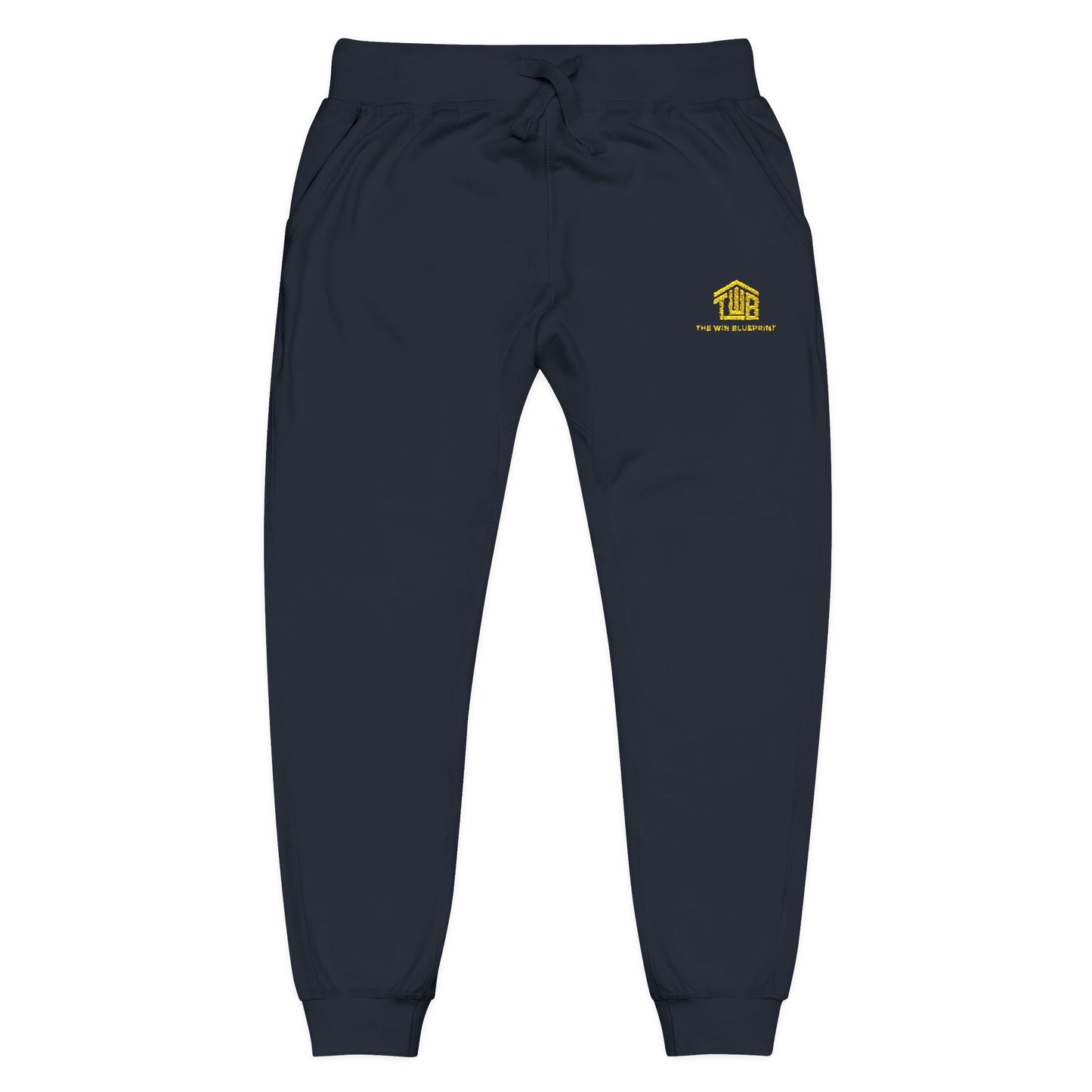 Cozy Unisex Fleece Sweatpants with Embroidery, Comfortable Lounge Pants, Gift for Her/Him, Casual Wear, Fall/Winter Essentials