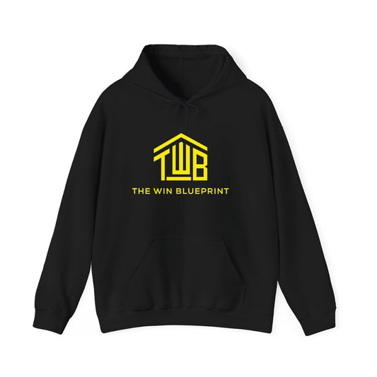 Modern Win Blueprint Hoodie, Unisex Hoodie for Motivational Fitness, Casual Wear, Gift for Goal-Setters, Cozy Apparel