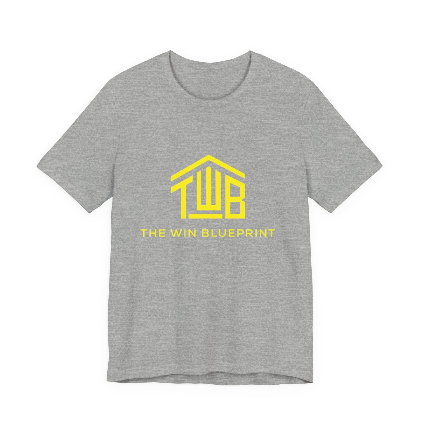 The official The Win Blueprint Tee — Yellow Logo Graphic T-Shirt