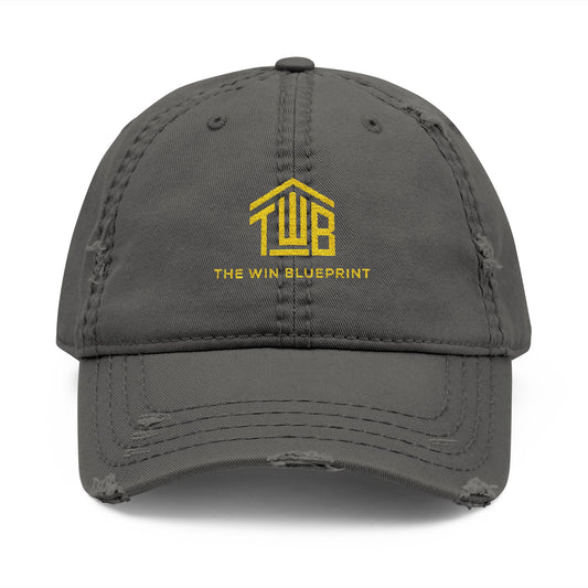 Distressed Dad Hat with Embroidery - Casual Style Accessory, Gift for Dads, Summer Fashion, Everyday Wear, Trendy Headwear