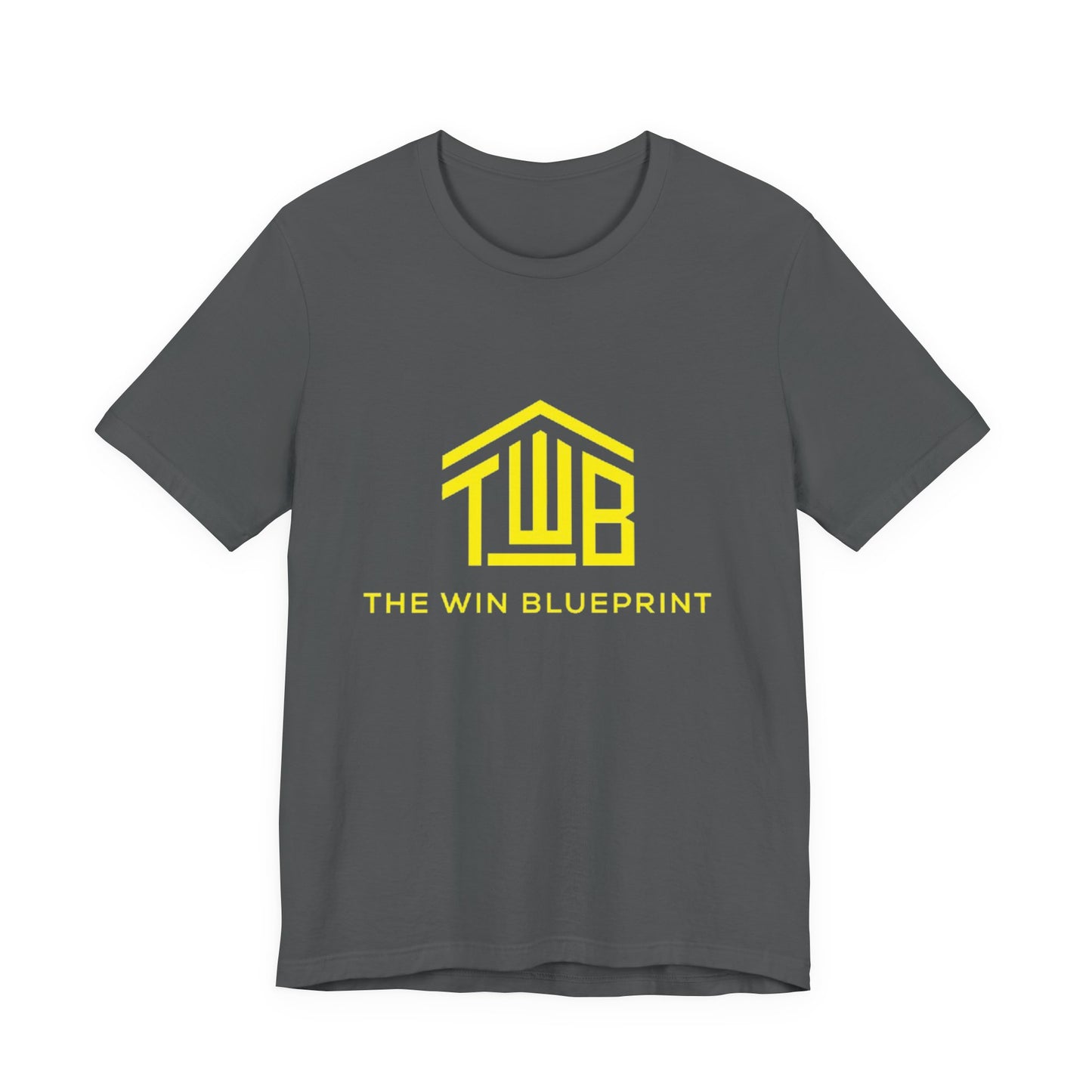 The official The Win Blueprint Tee — Yellow Logo Graphic T-Shirt
