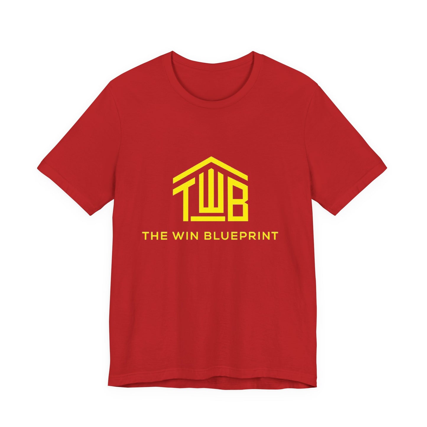 The official The Win Blueprint Tee — Yellow Logo Graphic T-Shirt