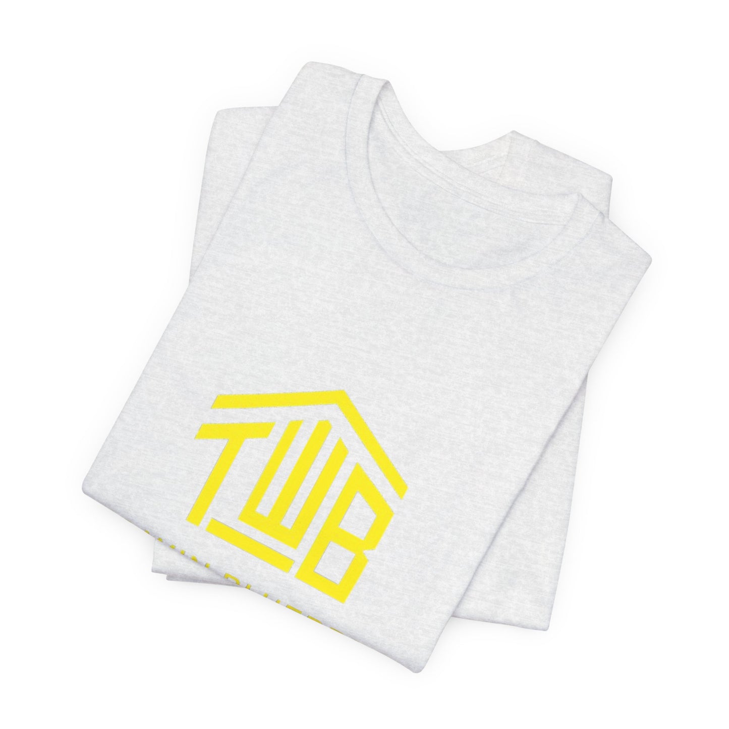 The official The Win Blueprint Tee — Yellow Logo Graphic T-Shirt