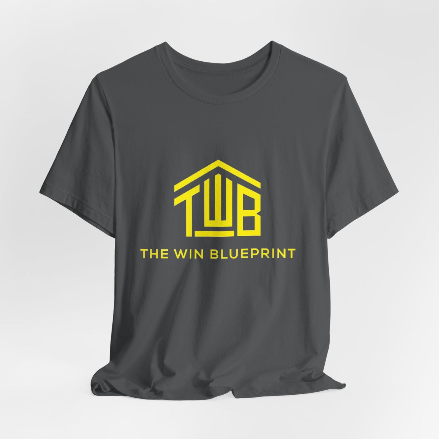 The official The Win Blueprint Tee — Yellow Logo Graphic T-Shirt