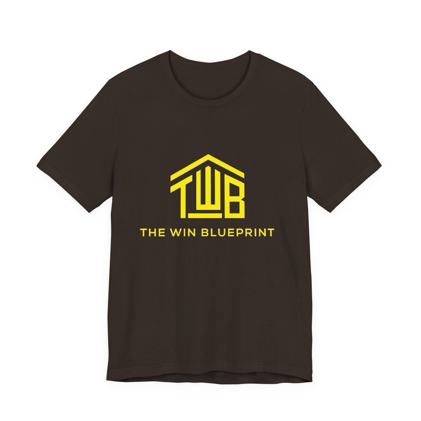 The official The Win Blueprint Tee — Yellow Logo Graphic T-Shirt