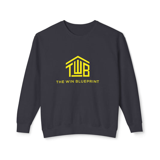 Unisex Lightweight Crewneck Sweatshirt - The Work Blueprint, Casual Gift, Cozy Layer, Everyday Comfort, Creative Vibes