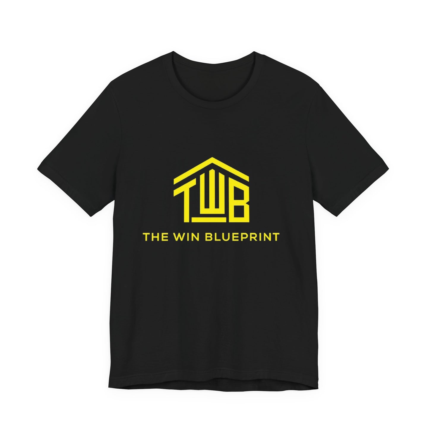 The official The Win Blueprint Tee — Yellow Logo Graphic T-Shirt