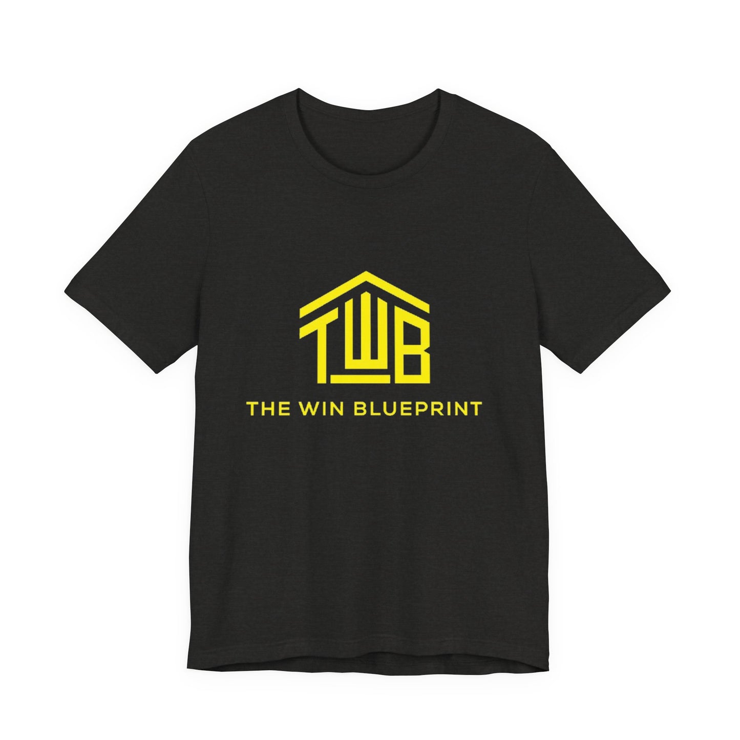 The official The Win Blueprint Tee — Yellow Logo Graphic T-Shirt